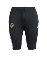 Men's adidas Black La Galaxy 2023 On-Field Training Aeroready Half Pants