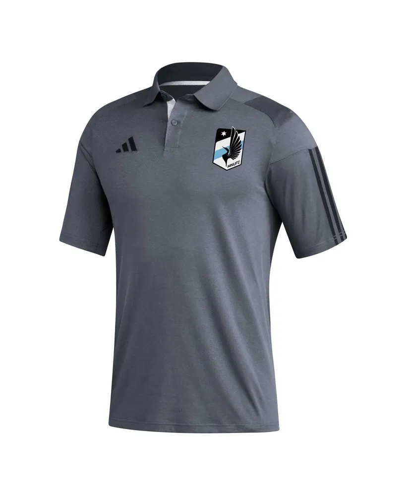 Men's adidas Gray Minnesota United Fc 2023 On-Field Training Polo Shirt