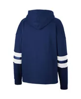 Men's Colosseum Navy New Hampshire Wildcats Lace-Up 4.0 Pullover Hoodie