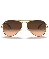 Ray-Ban Unisex Sunglasses, RB3025 Aviator Gradient
