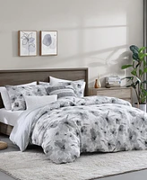 Dkny Modern Bloom 3 Piece Comforter Set, Queen