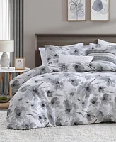 Dkny Modern Bloom 3 Piece Comforter Set, Queen