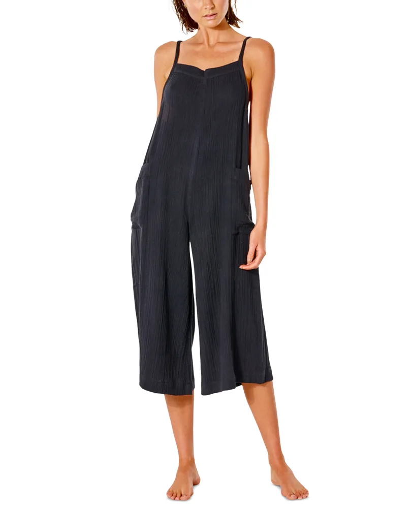 Rip Curl Juniors' Crinkled Premium Cropped Surf Jumpsuit