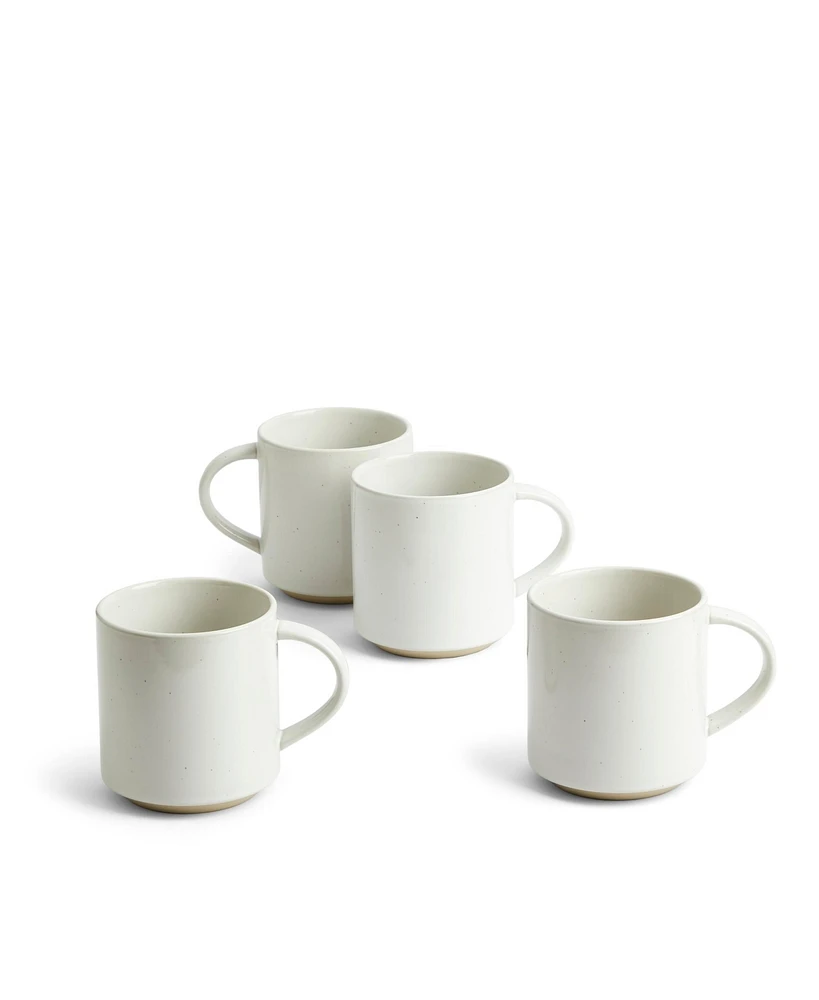 Royal Doulton Urban Dining White Handled Mug Set of 4