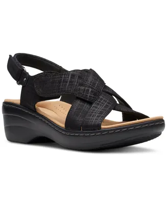 Clarks Women's Merliah Echo Slip-On Slingback Wedge Sandals