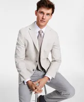 Tommy Hilfiger Men's Modern-Fit Tan Check Sport Coat