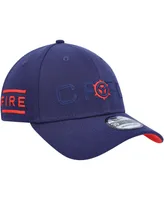 Men's New Era Navy Chicago Fire Kick Off 39THIRTY Flex Hat