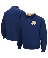 Men's Colosseum Navy Notre Dame Fighting Irish Big and Tall Tortugas Quarter-Zip Jacket