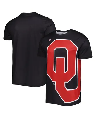 Men's Dyme Lyfe Black Oklahoma Sooners Big Logo T-shirt
