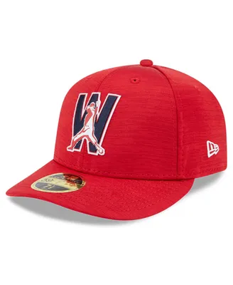 Men's New Era Red Washington Nationals Clubhouse Low Profile 59FIFTY Fitted Hat