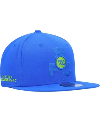 Men's New Era Blue Seattle Sounders Fc Kick Off 59FIFTY Fitted Hat