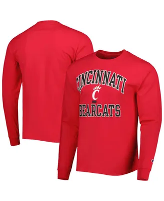 Men's Champion Red Cincinnati Bearcats High Motor Long Sleeve T-shirt