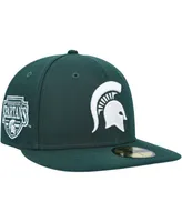 Men's New Era Green Michigan State Spartans Patch 59FIFTY Fitted Hat