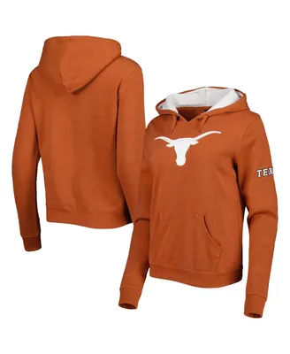 Women's Colosseum Texas Orange Longhorns Big Logo Team Pullover Hoodie