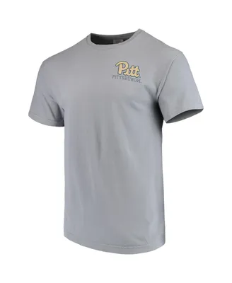 Men's Gray Pitt Panthers Team Comfort Colors Campus Scenery T-shirt