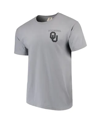 Men's Gray Oklahoma Sooners Comfort Colors Campus Scenery T-shirt