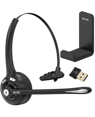 Delton 10X Trucker/Computer Bluetooth Headset w/ Auto Pairing Usb Dongle and Holding hook