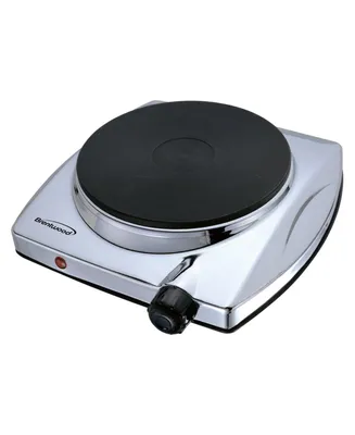 Brentwood Electric 1000W Single Hotplate in Chrome