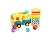 Leo & Friends School Bus Pound Tap Bench