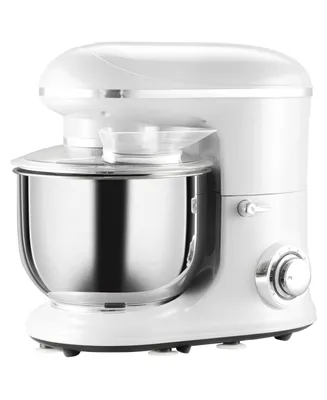 Homcom Stand Mixer with 6+1P Speed, 600W Tilt Head Kitchen Electric Mixer with 7.5 Qt Stainless Steel Mixing Bowl, Beater