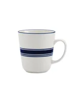 Tabletops Gallery Blue Stripes 16 Pc. Dinnerware Set, Service for 4