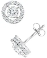 Trumiracle Diamond Halo Stud Earrings Collection 1 2 1 Ct. T.W. In 14k White Gold Created For Macys