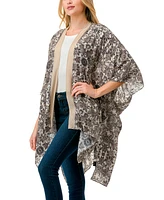 Marcus Adler Floral Kimono Cover Up