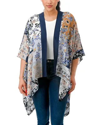 Marcus Adler Floral Patch Work Kimono