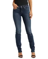 Silver Jeans Co. Suki Curvy Mid Rise Straight-Leg