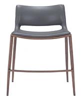 Zuo 41" Stainless Steel, Polyurethane Ace Bar Chair