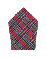 Trafalgar Men's Nicholas Tartan Plaid Silk Pocket Square