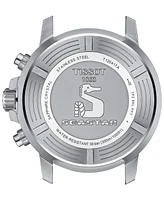 Tissot Men's Swiss Chronograph Seastar 1000 Gray Textile Strap Watch 46mm