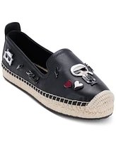 Karl Lagerfeld Paris Women's Michaela Embellished Slip-On Espadrille Flats