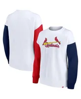 Women's Fanatics White St. Louis Cardinals Series Pullover Sweatshirt