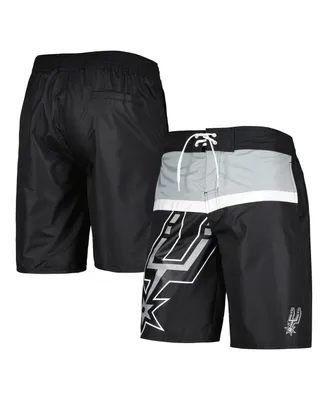 Men's G-iii Sports by Carl Banks Black San Antonio Spurs Sea Wind Swim Trunks