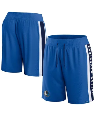 Men's Fanatics Blue Dallas Mavericks Referee Iconic Mesh Shorts