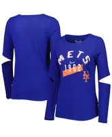 Women's Touch Royal New York Mets Formation Long Sleeve T-shirt