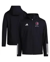 Men's adidas Black St. Louis City Sc All-Weather Raglan Hoodie Full-Zip Jacket