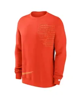 Men's Nike Orange San Francisco Giants Statement Ball Game Fleece Pullover Sweatshirt