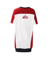 Women's G-iii 4Her by Carl Banks White Chicago Bulls Free Throw T-shirt Dress