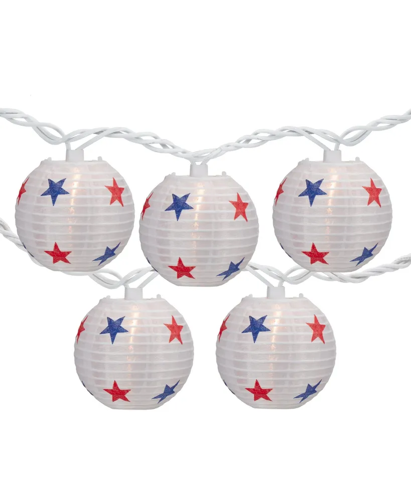 Northlight 100 Count Red, White and Blue LED 4th of July String Lights, 32.75 ft Green Wire