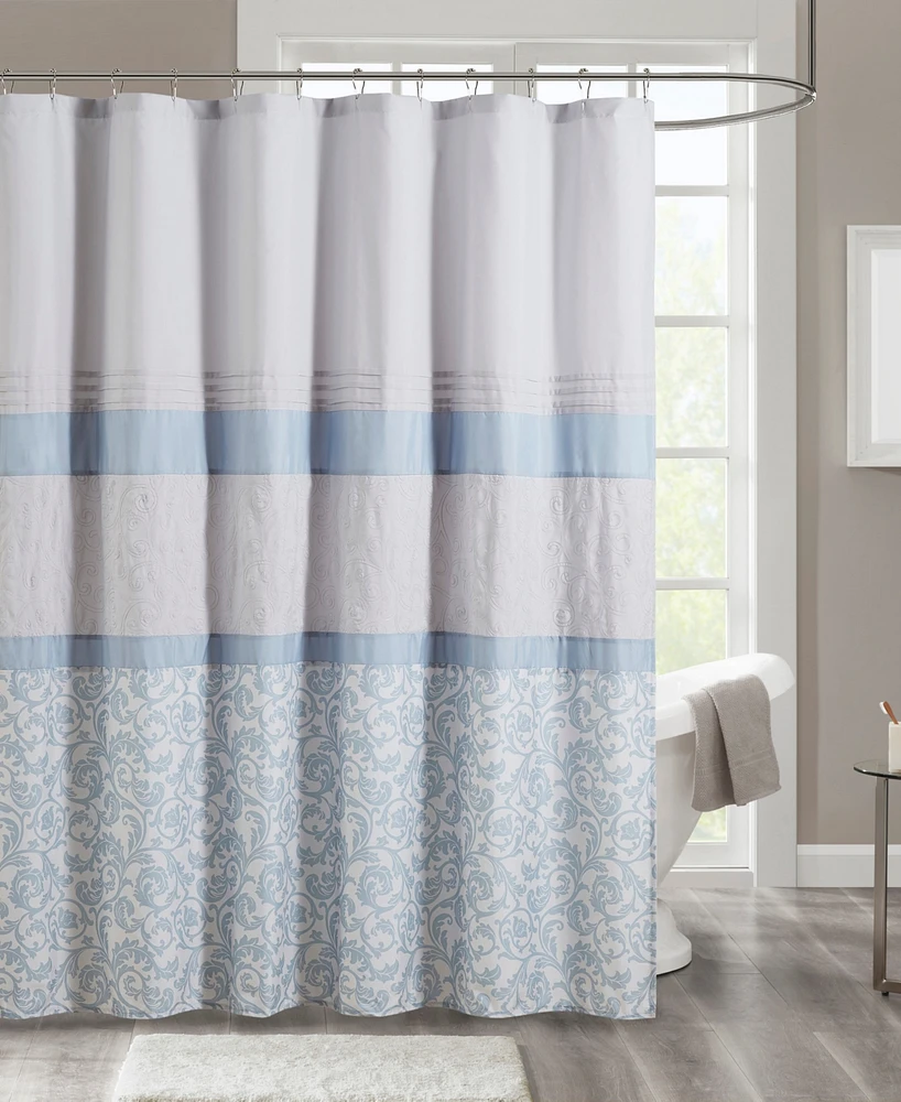 510 Design Ramsey Embroidered Shower Curtain, 72" x