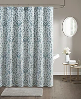 Madison Park Odette Jacquard Shower Curtain, 72" x