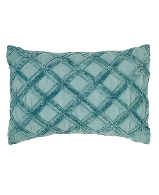 Tommy Bahama Island Essentials Chenille Diamond Decorative Pillow, 14" x 20"