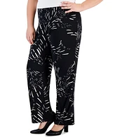 Jm Collection Plus Wide-Leg Pull-On Pants, Created for Macy's