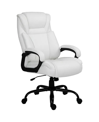 Vinsetto Big and Tall Executive Office Chair w/ Pu Leather Fabric, Wheel
