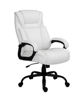 Vinsetto Big and Tall Executive Office Chair w/ Pu Leather Fabric, Wheel