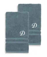 Linum Home Textiles Turkish Cotton Personalized 2 Piece Denzi Hand Towel Set