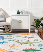 nuLoom Revel Eamon Dinosaur Washable Kids 5' x 8' Area Rug