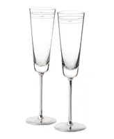 kate spade new york Set of 2 Darling Point Toasting Flutes
